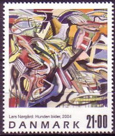 Delcampe - Dänemark Mi.Nr. 1382 Zeitgenössische Kunst, Gemälde Der Hund Beißt (21,00) - Otros & Sin Clasificación