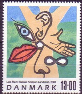 Delcampe - Dänemark Mi.Nr. 1381 Zeitgen. Kunst Gemälde Sinne, Der Körper Landschaft (13,00) - Otros & Sin Clasificación