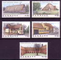 Delcampe - Dänemark Mi.Nr. 1390-94 Wohngebäude (5 Werte) - Otros & Sin Clasificación