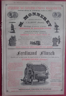 Delcampe - PUB 1905 - Machine-Outil Monneret à Albert Somme, Flinsch à Offenbach Sur Mein, Luther à Brunswick Allemagne - Publicités