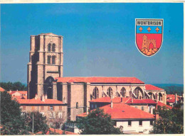Delcampe - Carte Postale - 42 - Montbrison - Eglise Notre-Dame - Blasons - CPM - Voir Scans Recto-Verso - Poscard - Carta Postal - - Montbrison