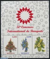 Delcampe - Monaco 2017 Flower Show S/s, Mint NH, Nature - Flowers & Plants - Neufs