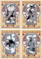 Delcampe - 143153 MNH GEORGIA 2003 FAUNA DEL ZOO DE TIFLIS - Elefanten