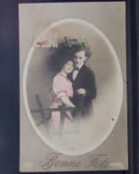 Delcampe - 845 THEME . BONNE FETE . PORTRAIT D'UN COUPLE . ANNEE 1910 . - Paare