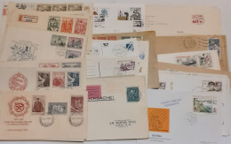 Delcampe - Knapp 80 Belege/FDC Ab Den Frühen Ausgaben, Viele Gut Frankierte Briefe Aus Sammlerkorrespondenz, Günstig - Lots & Serien