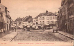 Delcampe - BRETEUIL SUR NOYE PLACE DU MARCHE AUX HERBES - Breteuil