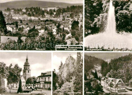 Delcampe - Friedrichroda Panorama Puschkinpark Kirche Aschenbergstein Kuehles Tal - Friedrichroda