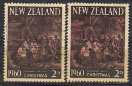 Delcampe - NEW ZEALAND 1960 Michel 415 Used Solo Stamp, Christmas - Gebraucht