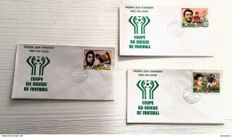 Delcampe - Premier Jour émission FDC First Day Cover Afrique Rep. Congo-Brazzaville 1978 Coupe Du Monde Football-3 Lettres Document - FDC