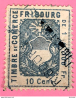 Delcampe - Timbre -SCHWEIZER Switzerland Suisse Kanton Fribourg -stempel-Vignette Fiscal-Sticker-Bollo Erinnophilie - Fiscaux