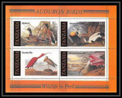 Delcampe - 549a Tanzania (tanzanie) MNH ** Wildlife Oiseaux Birds Ibis Mallard American Eider Roseate Spoonbill Bloc - Konvolute & Serien