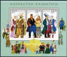 Delcampe - 148969 MNH KAZAJSTAN 2003 TRAJES TIPICOS - Textile