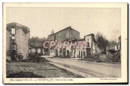 Delcampe - CPA Guerre Gerbeviller Une Rue En Ruines Militaria - Gerbeviller