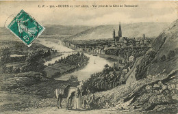 Delcampe - SEINE MARITIME ROUEN VUE PRISE DE LA COTE DE BONSECOURS (scan Recto-verso) KEVREN0453 - Rouen
