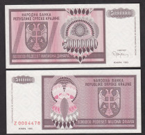 Delcampe - CROAZIA 50000000 DINARA 1993 PICK R14 FDS REPLACEMENT - Croatie