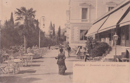 Delcampe - OPATIJA ABBAZIA - PROMENADE , CAFE QUARNERO - Kroatien