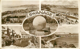 Delcampe - CPM Swanage Swanage From Ballard Down The Esplanade The Mill Pond The Two Bays - Swanage
