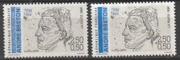 Delcampe - VARIET  N 2681 ** 1 TB  BLEU FONCE ABSENT ET DEPOUILLE SUR LA 1 ERE BANDE  - COTE +  DE 150 EUROS - VOIR SCANN - RRR !!! - Unused Stamps