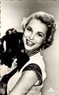 Delcampe - CPA Schauspielerin Janet Leigh, Portrait Mit Hund - Schauspieler