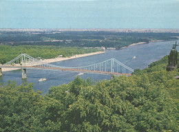 Delcampe - Ukraine Kyiv View Of Dnieper River From Vladimir Hill Bridge Unposted *YAV575 - Ukraine