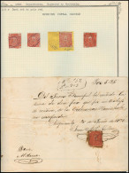 Delcampe - GUATEMALA. 1868. 1/2r Red Fiscal Plate II Used On 1871 Document. Also 4 Copies Incl One On Piece With Spurious Postal Ca - Guatemala