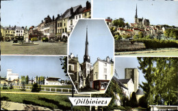 Delcampe - CPA Pithiviers Place Du Martroi Vue Generale L'Eglise - Pithiviers