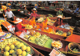 Delcampe - THAILANDE RATCHABURI MARCHE FLOTTANT DAMNOEN SADUAK - Tailandia