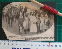 Delcampe - Nieuwrode (Aarschot) - Inhuldiging Burgemeester Smets - Folkloristische Stoet - Origi.l Knipsel Coupure Magazine - 1939 - Non Classés