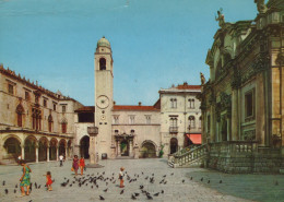 Delcampe - Croatia Dubrovnik Luža Square City Bell Tower Sponza Palace #SBF136 - Kroatien