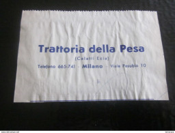 Delcampe - MILANO MILAN ITALIE ITALIATRATTORIA DELLA PESA  Entête De Lettre SERVANT DE Carte De Visite - Visitenkarten