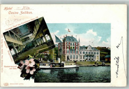Delcampe - 8702 Zollikon 1904 - Hotel Casino Motorschiff Gasthaus Am See - 13540392 - Zollikon