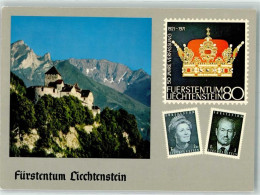 Delcampe - 9490 Vaduz - Schloss Fürstenpaar 50 Jahre Verfassung 1921-1971 - 39830319 - Liechtenstein