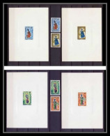 Delcampe - 0601 Epreuve De Luxe Deluxe Proof Congo N°207 à 210 Poupées Diverses Doll + Non Dentelé Imperf ** MNH - Puppen