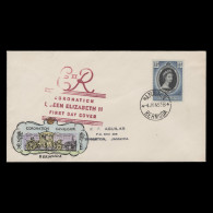 Delcampe - Bermuda 1953 (FDC) 1½d Coronation, HAMILTON - Bermuda