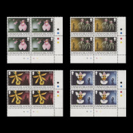 Delcampe - Cayman Islands 1993 (MNH) Christmas Traffic Light/plate Blocks - Iles Caïmans
