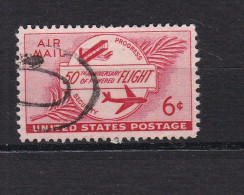 Delcampe - Un Timbre US  Oblitéré  Used   Stamp      AIR MAIL  Airmail  6   Cents   1953   50th Anniversary - Oblitérés