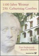 Delcampe - 2073 Johann Wolfgang Von Goethe 1999 - EB 4/1999 - Sonstige & Ohne Zuordnung