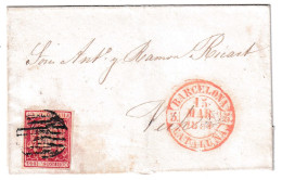 Delcampe - 1854. Envuelta De Barcelona A Vich - Otros & Sin Clasificación