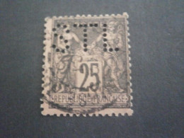 Delcampe - FRANCE STL212 97 SAGE PERFORE PERFORES PERFINS PERFIN LOCHUNG PERFORATI PERFORADO PERFORATION PERFO PERF PERCE - Oblitérés