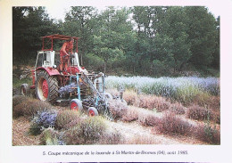 Delcampe - ►   TRACTEUR - Coupe Mécanique De La Lavande Saint Martin De Bromes (04) 1985 - Traktoren