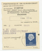 Delcampe - Em. Juliana Emmeloord 1966 - Bewijs Van Storting - Ohne Zuordnung