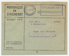 Delcampe - Machinestempel Postgiro Kantoor Den Haag 1933 - Ohne Zuordnung
