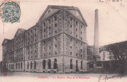 Delcampe - 91 CORBEIL ESSONNES LES MOULINS PLACE DE LA REPUBLIQUE - Corbeil Essonnes