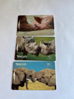Delcampe - - 149 - New Zealand Animal 3 Different Phonecards - New Zealand