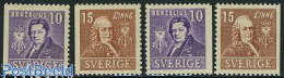 Delcampe - Sweden 1939 Linne/Berzelius 4v (3 Sides Perforated), Mint NH, Health - Science - Health - Chemistry & Chemists - Neufs