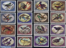 Delcampe - Zambia 1994 Sunbirds 16v, Mint NH, Nature - Birds - Zambia (1965-...)