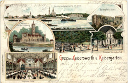 Delcampe - Gruss Aus Kaiserswerth Und Kaisergarten - Litho - Düsseldorf