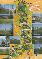 Delcampe - 1 Map Of Germany * 1 Ansichtskarte Mit Der Landkarte "Unser Schönes Muldetal" Grüße Aus Dem Tal Der Zwickauer Mulde * - Maps