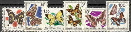 Delcampe - Rwandaise COB 138/43  Vlinders / Papillons  1966 MNH-postfris-neuf - Neufs