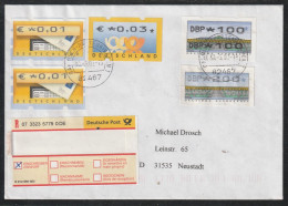 Delcampe - BRD: 2002, Einschreiben Mit Versch. Marken, Nach Neustadt.    Tagesstpl. GARMISCH-PARTENKIRCHEN - Automatenmarken [ATM]